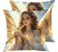Cuscini per Divano 50x50cm 2 Pezzi Set Cuscini da Esterno Impermeabili Giardino Copricuscini Divano Cuscino Letto, Arredo Camera da Letto Accessori Casa Decorativi Cuscino Angelo Del Cielo X6JJ-850
