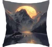 Cuscini per Divano 50x50cm Monte Neve Alba Cuscini da Esterno Impermeabili Giardino Divano Copricuscini Cuscino Decorativo Fodera per Guanciale, Camera Letto Casa Decorativi Cuscino YX6RB-819