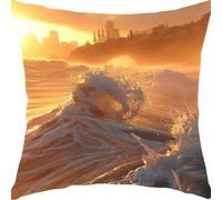 Cuscini per Divano 50x50cm Onda Alba Del Sole Cuscini da Esterno Impermeabili Giardino Divano Copricuscini Cuscino Decorativo Fodera per Guanciale, Camera Letto Casa Decorativi Cuscino YX6RB-429