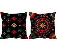 Cuscini per Divano 55x55 Set di 2 Retro Federe Cuscini Divano Boemia Cushion Covers Esterno Impermeabili Morbido Quadrato Federa per Estate Decorazione Della Casa Arredo Camera da Letto l5-x3248