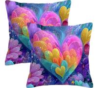 Cuscini per Divano 55x55cm 2 Pezzi Set Amore Sogno Cuscini da Esterno Impermeabili Giardino Divano Copricuscini Cuscino Decorativo per, Camera Letto Accessori Casa Decorativi Cuscino L6JT-10
