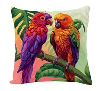 Cuscini Per Divano 60X60 Arancione Viola Cuscino Decorativa In Lino Con Cerniera Invisibilela Per La Decorazione Domestica Soggiorno Camera Da Letto Divano