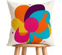 Cuscini per Divano 60x60 cm Cuscino Flower Federe Cuscini Divano Lino Motivo Stampa Fronte-retro Design Con Cerniera Invisibile Paesaggio K-5A6S5