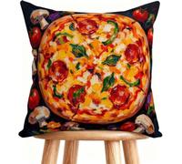 Cuscini per Divano 65x65 cm Cuscino Pizza Federe Cuscini Divano Lino Motivo Stampa Fronte-retro Design Con Cerniera Invisibile Paesaggio O-1921Z