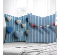 Cuscini per Divano Amore Federe Cuscini Divano 50x50cm, Banda Federe Cuscino Letto Set di 2 Tessuto In Velluto Morbido Lavabile Copricuscino con Cerniera Invisibile per Decorazioni Halloween R1-934