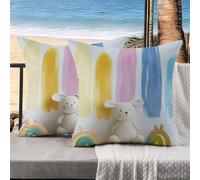 Cuscini per Divano bambole Set di 2 Federe Cuscini Divano 40x40 Copricuscini Cartoni animati Velluto Federa Cuscino Copricuscino Decorativi, Decorazioni Camera da Letto, Decorazioni Giardino k-764