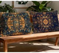 Cuscini per Divano Europa Settentrionale Cuscino Boemia Cuscini per Divano 2 Pezzi 30x50cm Rettangolo Velluto Bifacciale Stampa Cuscino per Dormire per Caduta Domestica Camera da Letto Decor O-1046O