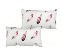 Cuscini per Divano, Federe Cuscinio 50 x 70 cm 2 Pezzi, Oblong Cuscini da Esterno Velluto, Progettazione Moderna, Quattro Stagioni Universali, Cuscino Divano Confortevole Orchidee Nord Europa S0-611