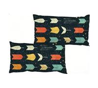 Cuscini per Divano, Federe Cuscinio 50 x 70 cm 2 Pezzi, Oblong Cuscini da Esterno Velluto, Progettazione Moderna, Quattro Stagioni Universali, Cuscino Divano Confortevole Bianco e nero astratto S0-501