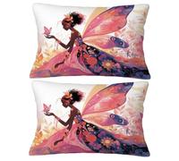 Cuscini per Divano Fumetto Cuscino Fiaba Cuscini per Divano Grandi 30x50 2 Pezzi, Rettangolo Velluto Bifacciale Stampa Pillow Case, Domestica Soggiorno Federe Cuscino Divano Decorativi Regalo O-108Y