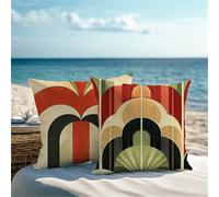 Cuscini per Divano rosso Cuscini da Esterno linea Copricuscini 70x70cm 2 Pezzi Impermeabili Velluto Copricuscini Divano,Stampa Fronte-Retro per Soggiorno Camera Giardino Sedia,Regali per Donne 1Z-191