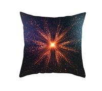 Cuscini per Divano Sole Rosso Copri Cuscino Letto Lino Durabile Federe Cuscini Divano 50x50 Traspirante Copricuscino Lavabile Copricuscini con Cerniera Nascosta Set da 1