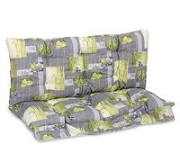 Cuscini per Dondolo 3 Posti - 100% Made in Italy - Incluso nel Ricambio Anche Il tettuccio Coordinato - 1deale per Esterni (Giardini e Cortili) - Telaio Non Incluso