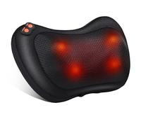 Cuscini per Massaggi Elettrici Cuscino Massaggiante Shiatsu per 3 Velocita con Cambio di Direzione e 4 Nodi di Massaggio per Collo dei Rilassarsi Muscolare Adatto a Casa Ufficio Come Regalo