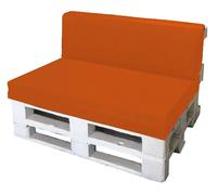 Cuscini per Pallet 120x80cm Seduta e Schienale in Poliestere Avalli Arancione