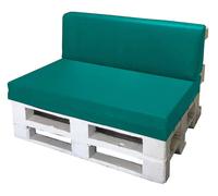 Cuscini per Pallet 120x80cm Seduta e Schienale in Poliestere Avalli Turchese