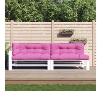 Cuscini per Pallet 5 pz Rosa in Tessuto