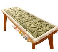 Cuscini per panca da esterni e interni, per patio, altalena da portico e sedile con finestra a bovindo, antiscivolo, disponibile in 101,6/121,9/152,4/78,7/35" x 27,9/33/38,1/17", verde (43,2 x 160 cm)