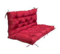 Cuscini per Panca da Esterno Impermeabili 150x100x10cm, 3 Posti Cuscino di Ricambio con Schienale per Mobili Reclinabili, Patio, Veranda, Giardino, Sedie da Esterni 05