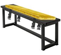 Cuscini per Panche Set Birreria da Cucina Angolare Giardino di Plastica | Ferro Cuscino per Panca da Interno Sfoderabile in Legno su Misura Antiscivolo Velluto(Giallo,200x35 cm 79x14 in)