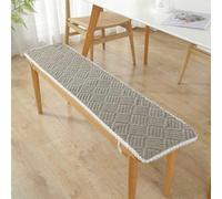 Cuscini per panchine da Esterno 11 * 59 Pollici. Il Cuscino della Seduta è Realizzato in Morbido e Confortevole Tessuto Felpato con Coulisse. Le Particelle di Gomma Antiscivolo impediscono Lo