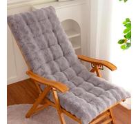 Cuscini per poltrone a sdraio - Cuscino spesso per chaise longue | Per interni ed esterni, per finestre a bovindo meditazione yoga lettura antiscivolo lavabile morbido(Light Grey,40*100cm)