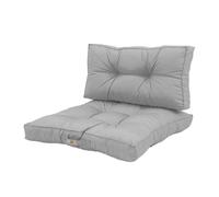 Cuscini per salotto da giardino, 60 x 60 cm, cuscino di ricambio per poltrona, panca e sedia da esterno, impermeabili, confortevoli e imbottiti, colore: grigio ciottolo