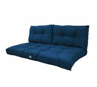 Cuscini per salotto da giardino, cuscini da esterno, 100 x 50 cm, cuscino di ricambio per sedia, panca e sedia da esterno, impermeabili, confortevoli e imbottiti, colore: blu petrolio