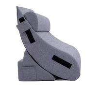 Cuscini per Schienale per Anziani, Cuscini da Comodino per cameretta dei Bambini, Regolazione Libera dell'inclinazione, Pulizia Indipendente, Adatti per la casa(Gray-Blue,58 * 27 * 23cm)