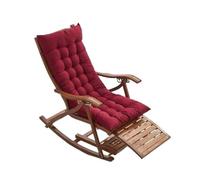 Cuscini per Sdraio,Cuscino Sdraio Autumn And Winter Home Padded Recliner Cushion, Rocking Chair Folding Sofa, Only(Red 48x160cm)