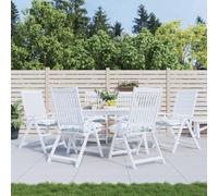 Cuscini per Sedia 6 pz a Foglie 50x50x7 cm Tessuto Oxford