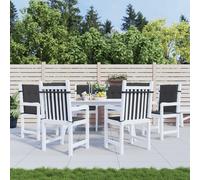 vidaXL Cuscini per Sedia 6 pz Neri 100x50x3 cm in Tessuto Oxford