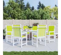 vidaXL Cuscini per Sedia 6 pz Verde Intenso 100x50x3 cm Tessuto Oxford