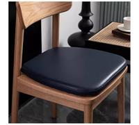 Cuscini per Sedia da Pranzo con Laccetti, Cuscino per Sedia in Pelle per Cucina Sala da Pranzo in Ecopelle, Cuscini per Sedia da Cucina E Sala da Pranzo, 43X42 Cm,Dark Blue