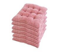 Cuscini per Sedia Morbidi e Morbidi, 40x40 cm, Imbottiti e Spessi con Lacci, per Uso Interno/Esterno, Comodi, Resistenti, Eleganti, per la casa e Il Giardino, Set da 6