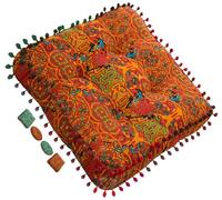 Cuscini per Sedia Piazza con Maniglie per Poltrona Ufficio Spessa Comoda Seduta Traspirante Rotondi Cuscino per Pavimento per Interno ed Esterno mobili e Arredamento da Giardino(#2,16x16 x2.4in 40x40