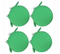 PIPOEI Cuscini per Sedia Set di 2/4/6 Cuscini per Sedia Rotonda con Lacci, Cuscini per Sedia Rotonda Diametro 30 cm, Cuscino in Poliestere per Sedia da bistrot A-06,30cm-4pcs