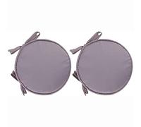 PIPOEI Cuscini per sedia Set di 2/4/6 cuscini per sedia rotonda con lacci, cuscini per sedia rotonda diametro 30 cm, cuscino in poliestere per sedia da bistrot A-07,30cm-2pcs