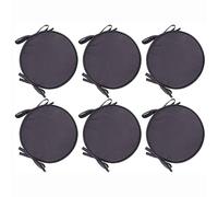 Cuscini per Sedia Set di 2/4/6 Cuscini per Sedia Rotonda con Lacci, Cuscini per Sedia Rotonda Diametro 30 cm, Cuscino in Poliestere per Sedia da bistrot A-04,30cm-6pcs