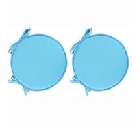 PIPOEI Cuscini per Sedia Set di 2/4/6 Cuscini per Sedia Rotonda con Lacci, Cuscini per Sedia Rotonda Diametro 30 cm, Cuscino in Poliestere per Sedia da bistrot A-08,30cm-2pcs