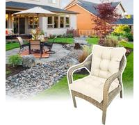 Cuscini per Sedie con Schienale Alto, Cuscini per Sedie con Schienale Alto da Interno Ed Esterno, Cuscini per Sedie A Dondolo Impermeabili E Resistenti alle Intemperie, Chaise Longue da Gia