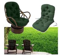 Cuscini per sedie, Cuscini per sedie con 2 Cuscini per sedie a Corda (Colore: Verde, Dimensioni: 60x120x12cm)