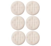 cuscini per sedie， Cuscino for sedia da ufficio in tessuto riciclato, bianco naturale, for a dondolo, cuscino for amaca(Round,40x40cm(6pcs))
