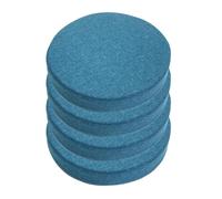 cuscini per sedie， Cuscino for sedia rotondo elastico con fodera in lino cerniera staccabile, morbido e confortevole, in spugna, for sala da pranzo interna(Dark Blue,45cm)