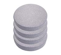 cuscini per sedie， Cuscino for sedia rotondo elastico con fodera in lino cerniera staccabile, morbido e confortevole, in spugna, for sala da pranzo interna(Grey,35cm)
