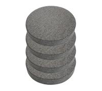 cuscini per sedie， Cuscino for sedia rotondo elastico con fodera in lino cerniera staccabile, morbido e confortevole, in spugna, for sala da pranzo interna(Dark Gray,35cm)