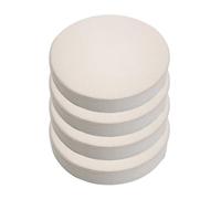 cuscini per sedie， Cuscino for sedia rotondo elastico con fodera in lino cerniera staccabile, morbido e confortevole, in spugna, for sala da pranzo interna(Light Beige,45cm)