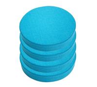 cuscini per sedie， Cuscino for sedia rotondo elastico con fodera in lino cerniera staccabile, morbido e confortevole, in spugna, for sala da pranzo interna(Blue,35cm)