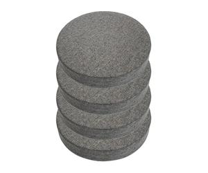 cuscini per sedie， Cuscino for sedia rotondo elastico con fodera in lino cerniera staccabile, morbido e confortevole, in spugna, for sala da pranzo interna(Dark Gray,45cm)