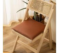 Cuscini per Sedie da Pranzo in Similpelle Cuscini Quadrati in Memory Foam Morbido Seduta Impermeabile per Sedie da Cucina per Sedie da Ufficio E da Giardino(Brown,45 * 45cm)